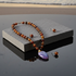 Agate and Handmade Bead Necklace and Earrings