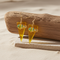 Seashore Jewelry - Gold Sea Glass  Earrings Gold Fish Charm