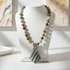 Beautiful Ocean Jasper Timeless Gemstone Pendant on Beaded Necklace