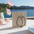 Big Multi-colored Gemstone Jasper Hoop Earrings