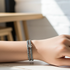 Grey Awareness  Braided Leather Bracelet