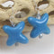 Kazuri Fair Trade Starfish Turquoise Earrings - VP's Jewelry 