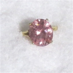 Pink Cubic Zirconia Right Hand Ring