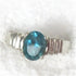Apatite right hand ring sterling silver Classic beauty