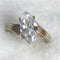 White topaz fashion ring for a woman