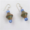 Mood Twilight Blue Mirage Bead Earrings - VP's Jewelry