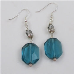 Turquoise Crystal Drop Earrings - VP's Jewelry