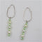 Pale Green Pearl Hoop Earrings - VP's Jewelry 