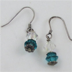 Delicate Turquoise Crystal Earrings - VP's Jewelry