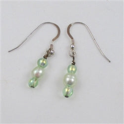 Pale Green Pearl Earrings - VP's Jewelry