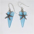 Buy turquoise sea glass earring pewter starfish charms