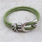 Lime Green Awareness Leather Cord Bracelet Unisex - VP's Jewelry 