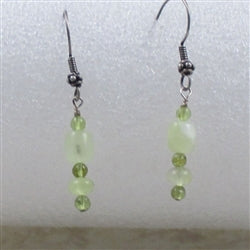 Heirloom-quality sun jade gemstone drop earrings