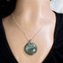 Kazuri Pendant Necklace Mossy Green Pendant - VP's Jewelry