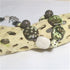 Buy Handcrafted brown & cream fair trade beaded necklace in handmade Kazuri beads