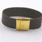 Rich Brown Leather Cuff Bracelet for a Man - VP's Jewelry