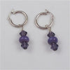 Handmade Lilac Bead Crystal Earrings - VP's Jewelry