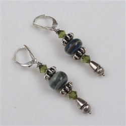 Sterling Silver and Handmade Artisan Bead Earrings - VP's Jewelry