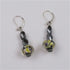 Black Hematite with Black and Gold Handmade Artisan Bead Earrings - VP's Jewelry