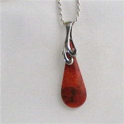 Red Apple Gemstone Pendant Necklace - VP's Jewelry