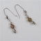 Classic agate earring with sterling teardrop finals