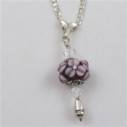 Amethyst Flower Handmade Pendant Necklace - VP's Jewelry
