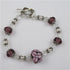 Amethyst Handmade Bracelet in a Flower Motif Artisan Beads - VP's Jewelry  