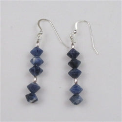 Classic sodalite earrings  extra long