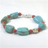 Turquoise Nugget and Red Bead Bracelet - VP's Jewelry  