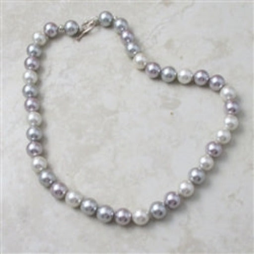 Classic  pearl necklace Shell Pink