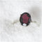 Garnet right hand ring for a woman