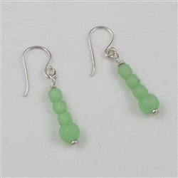 Green Sea Glass Earrings - VP's Jewelry 