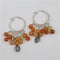 Carnelian Hoop Earrings - VP's Jewelry