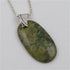 Perma Verde Green Gemstone Pendant on Sterling Silver Chain - VP's Jewelry