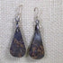 Exquisite Teardrop Earrings Purple Nevada Variscite Gemstone - VP's Jewelry