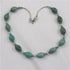 Aqua gemstone bead necklace