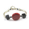 Bangle Bracelet with Fair Trade Kazuri Beads