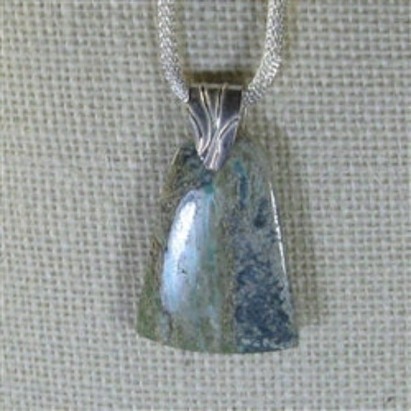 Variscite Green Designer Cut Gemstone Pendant Necklace - VP's Jewelry