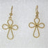 Elegant 14K Gold Filled Cross Dangle Earrings - VP's Jewelry