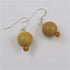 Handcrafted yellow jasper gemstone earrings