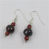 Brown Kazuri fair trade bead earrings