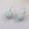 Aqua Kazuri and Crystal Earrings - VP's Jewelry