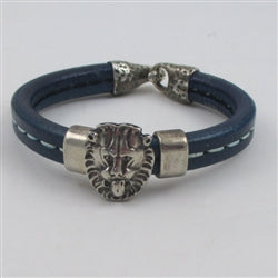 Blue Regaliz Bracelet with Lion Focus - VP's Jewelry