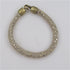 Beige & Gold Leather Cord Bracelet - VP's Jewelry 