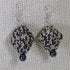 Gray and Camel Beaded Seed Bead Earrings - VP's Jewelry