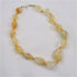 Big Graduating Citrine Beaded Necklace Pastel Yellow - VP's Jewelry