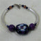 Midnight Blue Kazuri Bead Bangle Bracelet - VP's Jewelry