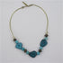 Turquoise Rainforest Tagua Nut Necklace - VP's Jewelry 