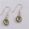 Elegant Peridot & Silver Drop Earrings - VP's Jewelry