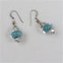 Aqua Handmade Bead Earrings Lampwork Earrings - VP's Jewelry